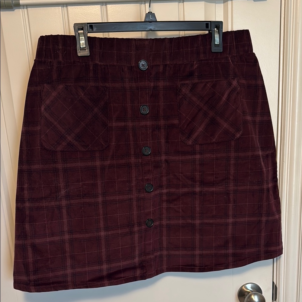 NWT Torrid Plaid Mini Skirt size medium 1X